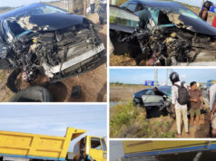 யாழ் செம்மணியில் டிப்பருடன் கார் மோதி கோர விபத்து – மூவர் ! வீடியோ